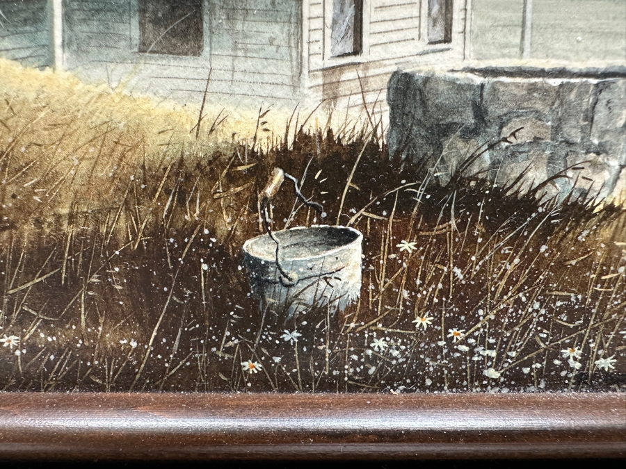 R. Bradford Johnson Original Acrylic Painting 1978 Titled 'Horton's' 10 X 6 Framed 14.5 X 11 [Photo 7]