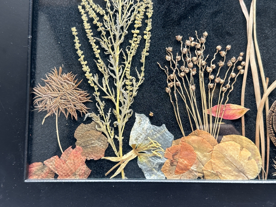 Original Pressed Flowers Underwater Ocean Scene Artwork 18 X 14 [Photo 4]