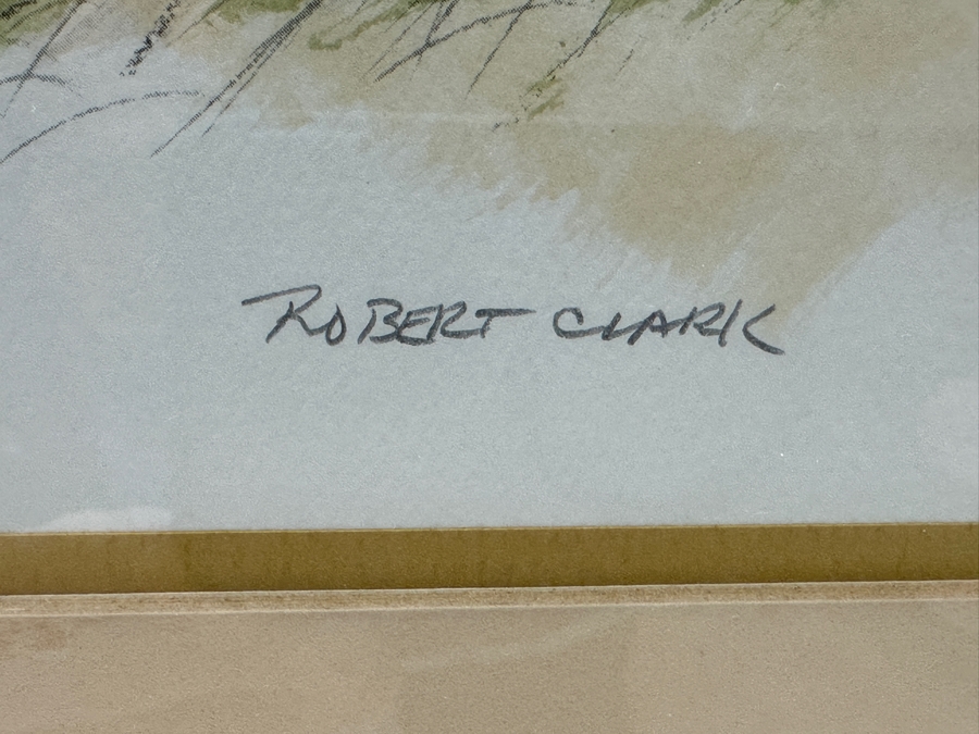 Robert Clark (1920-1999, American) Hand Signed Limited Edition Print Titled 'In The Pines' Numbered 33 Of 200 21 X 15 Framed 29.5 X 23.5 [Photo 6]