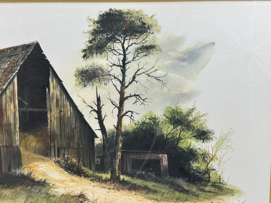 Robert Clark (1920-1999, American) Hand Signed Limited Edition Print Titled 'In The Pines' Numbered 33 Of 200 21 X 15 Framed 29.5 X 23.5 [Photo 5]