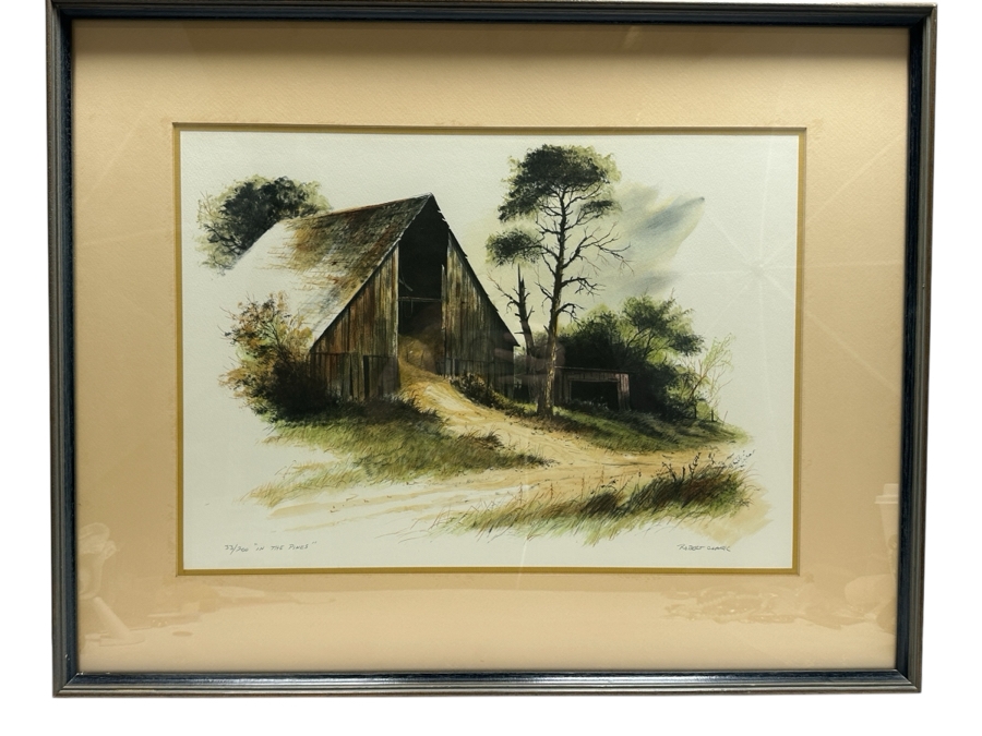 Robert Clark (1920-1999, American) Hand Signed Limited Edition Print Titled 'In The Pines' Numbered 33 Of 200 21 X 15 Framed 29.5 X 23.5 [Photo 2]