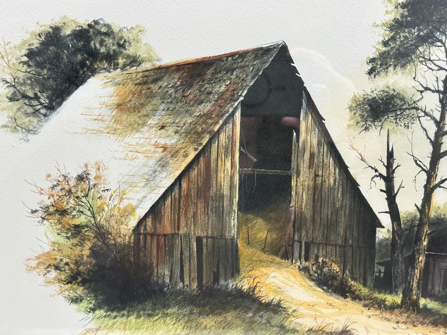 Robert Clark (1920-1999, American) Hand Signed Limited Edition Print Titled 'In The Pines' Numbered 33 Of 200 21 X 15 Framed 29.5 X 23.5 [Photo 4]