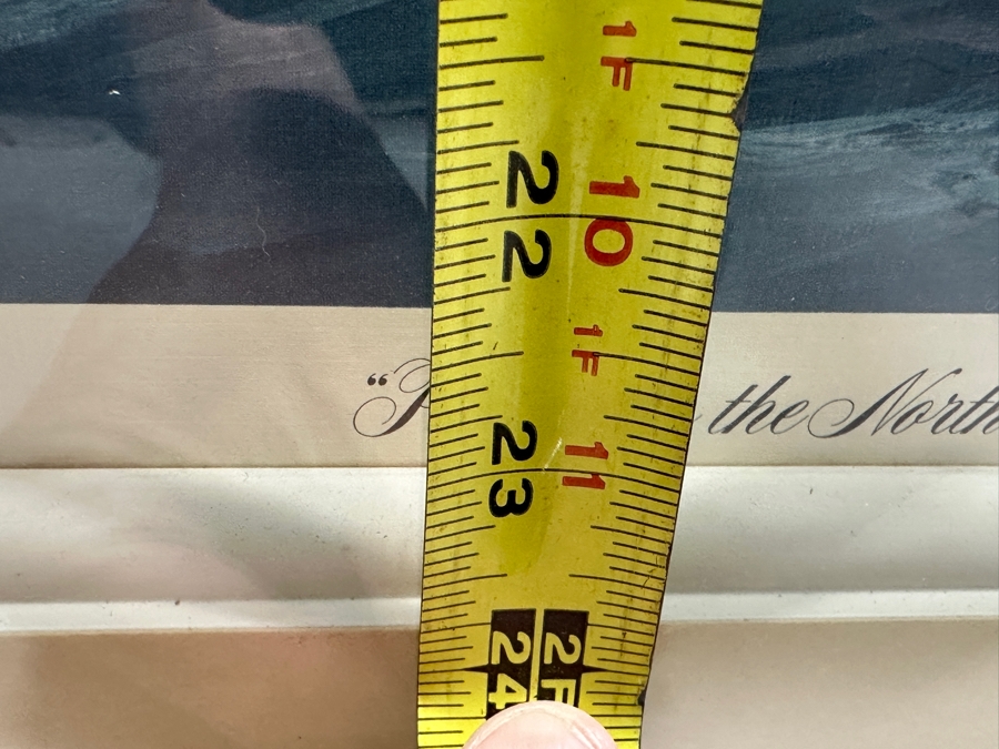 Thomas Wells (1916-2004, American) Hand Signed Limited Edition Print Titled 'Passat On The North Sea' Numbered 456 Of 500 18 X 24 Framed 23.5 X 28 [Photo 9]