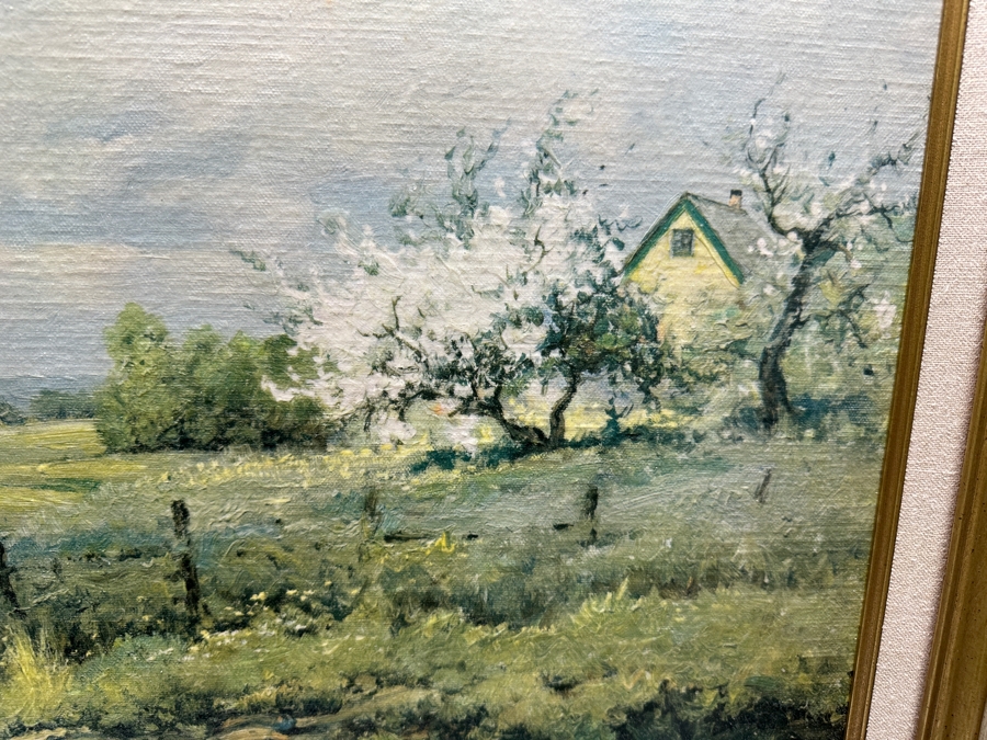 Robert E. Wood (1919-1980, Canada) Original Landscape Painting On Canvas 36 X 24 [Photo 7]