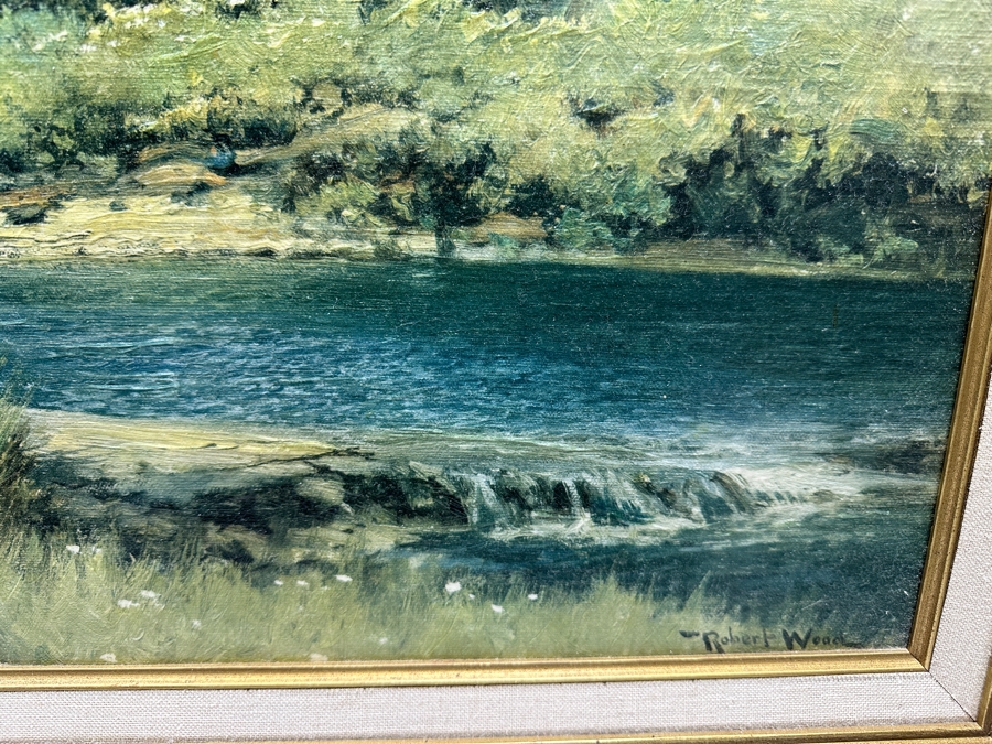 Robert E. Wood (1919-1980, Canada) Original Landscape Painting On Canvas 36 X 24 [Photo 6]