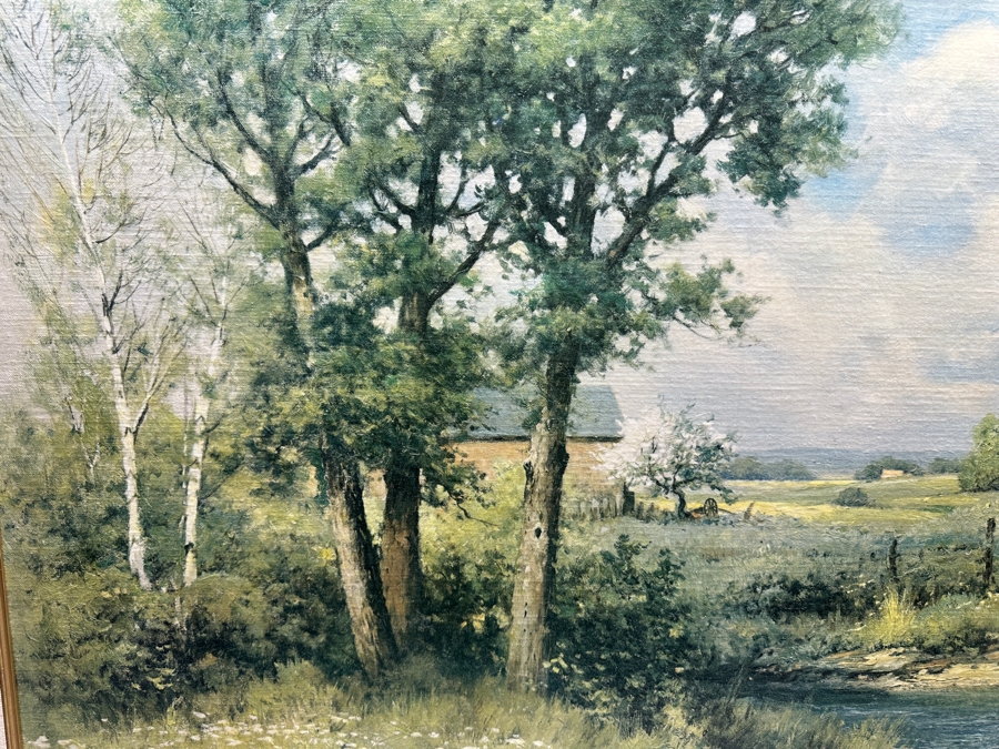 Robert E. Wood (1919-1980, Canada) Original Landscape Painting On Canvas 36 X 24 [Photo 8]