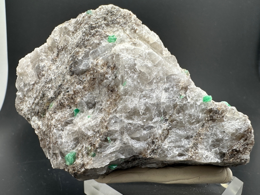 Emeralds In Matrix, Calcite, Pyrite [Photo 9]