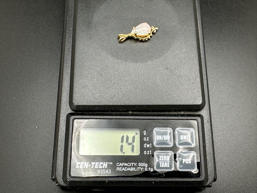 14K Gold White Opal Pendant 1.4g Retails $400 [Photo 5]