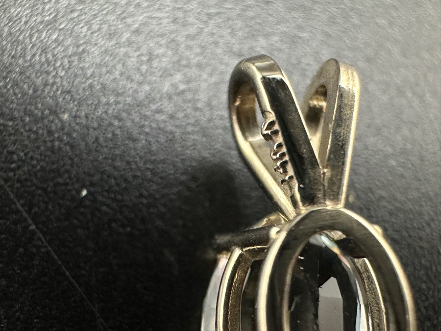 14K Gold Aquamarine Pendant 0.78g Retails $500 [Photo 4]