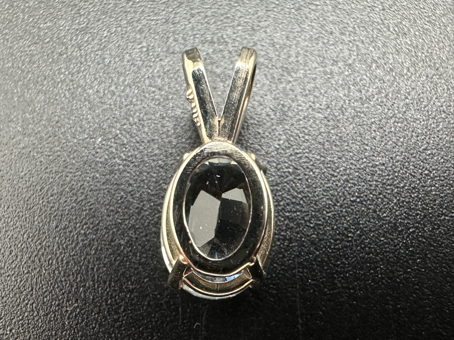 14K Gold Aquamarine Pendant 0.78g Retails $500 [Photo 3]