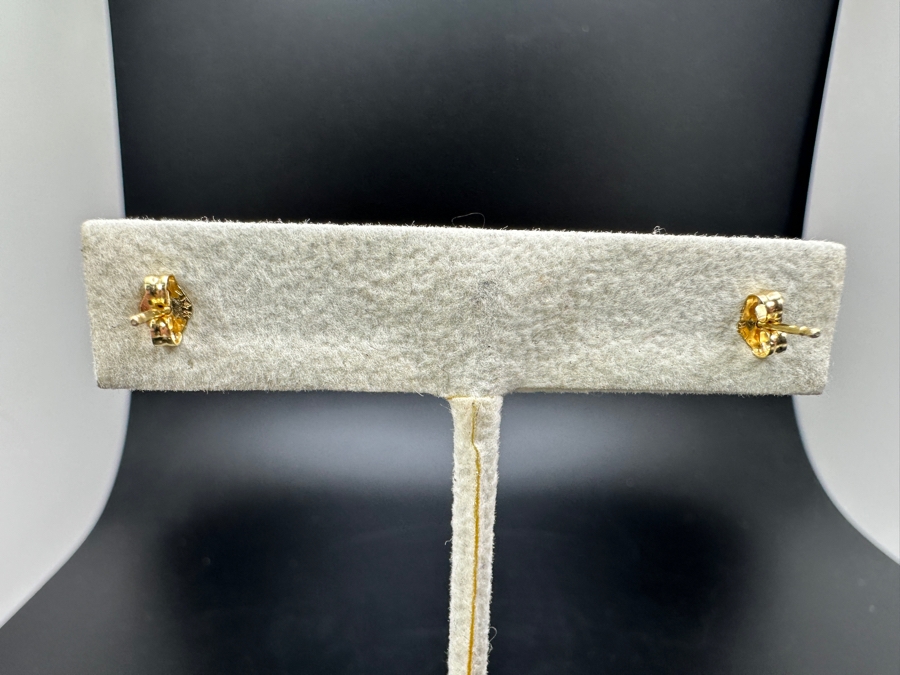 14K Gold CZ Pendant And Earring Set 2.0g [Photo 3]
