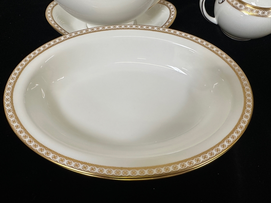 Wedgwood Bone China Gold Ulander Service For Apx 12 Retails Over $1,200 [Photo 2]