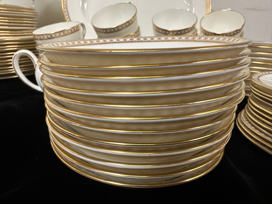 Wedgwood Bone China Gold Ulander Service For Apx 12 Retails Over $1,200 [Photo 4]