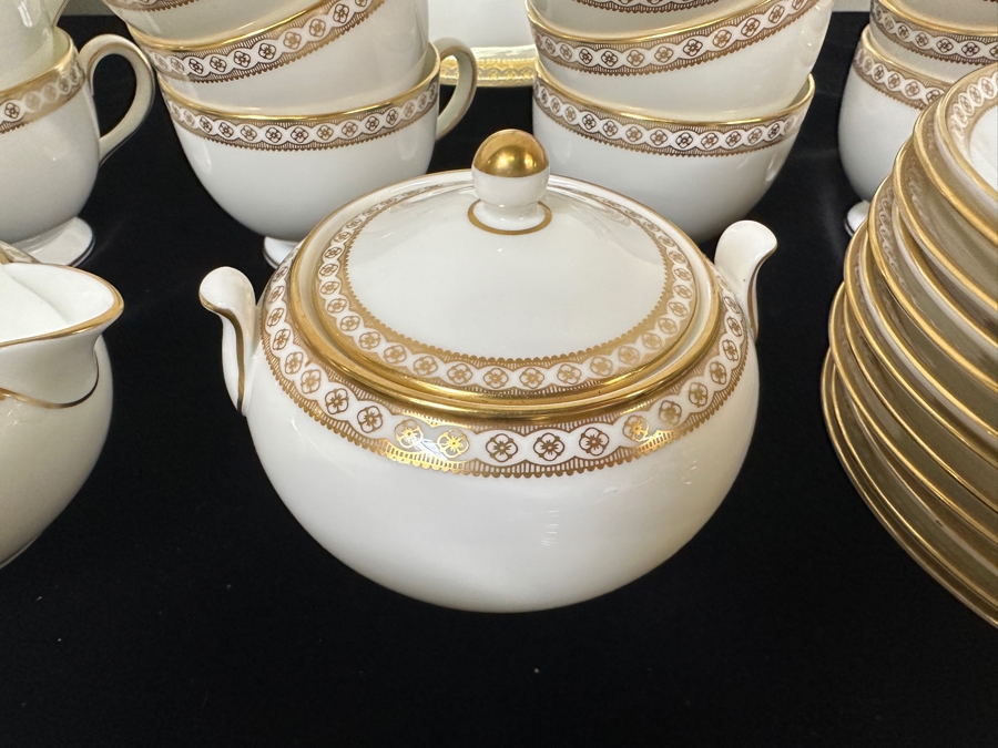 Wedgwood Bone China Gold Ulander Service For Apx 12 Retails Over $1,200 [Photo 6]