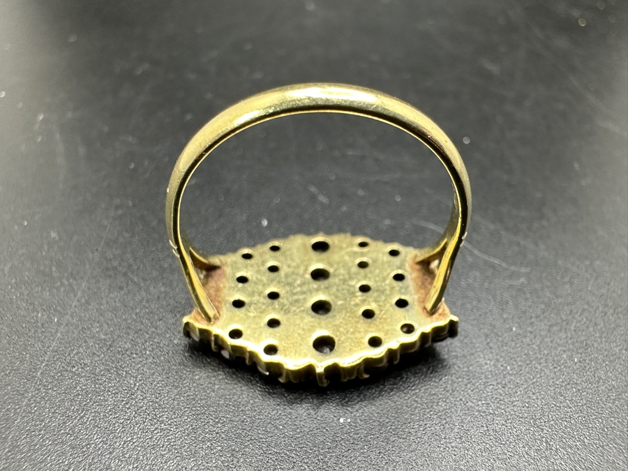 14K Rose Cut Garnet Ring Size 6.25 4.4g Retails $1,000 [Photo 8]