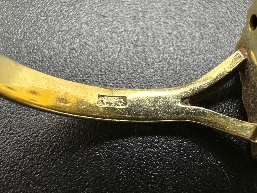 14K Rose Cut Garnet Ring Size 6.25 4.4g Retails $1,000 [Photo 9]