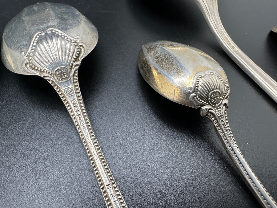 Collection Of Vintage Sterling Silver Spoons 132.7g [Photo 13]