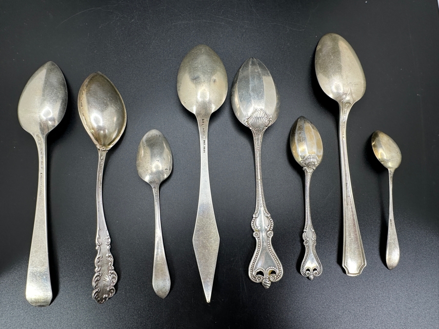 Collection Of Vintage Sterling Silver Spoons 132.7g [Photo 8]