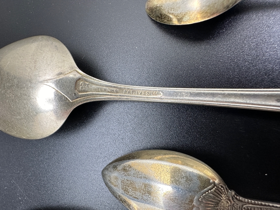 Collection Of Vintage Sterling Silver Spoons 132.7g [Photo 14]