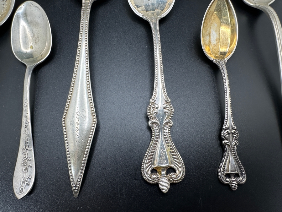 Collection Of Vintage Sterling Silver Spoons 132.7g [Photo 4]