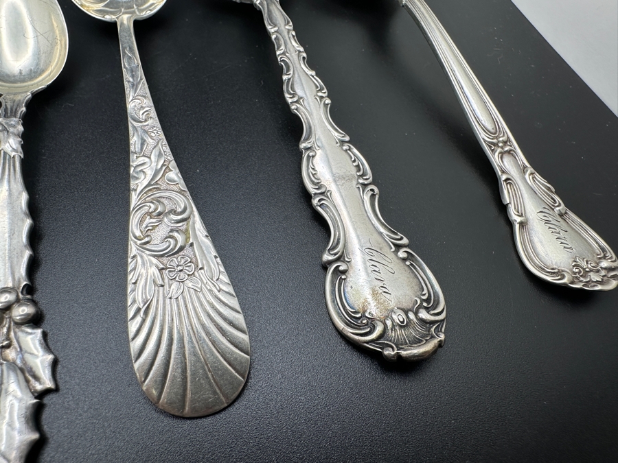 Collection Of Vintage Sterling Silver Spoons 136.4g [Photo 4]