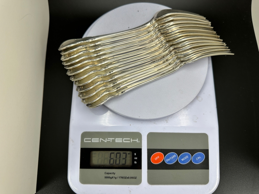 Towle Sterling Silver French Provincial Flatware Service For 12 (2,209g / 71 troy oz) $2,150 Melt Value / Replacements Value $4,500+ - 74 Pieces [Photo 10]