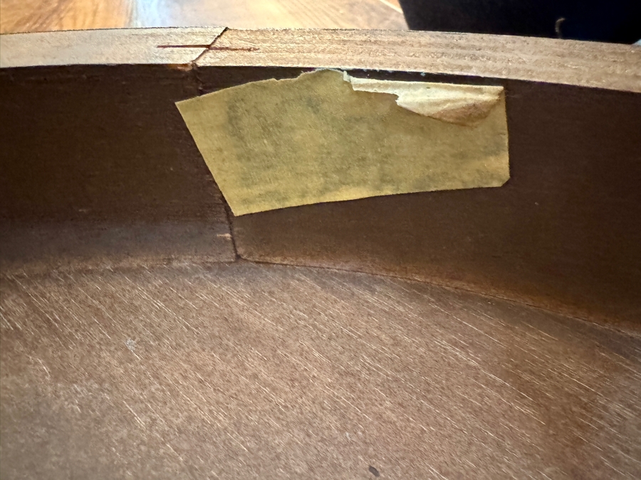 Round Two Level Wooden Side Table 18R x 18H [Photo 8]