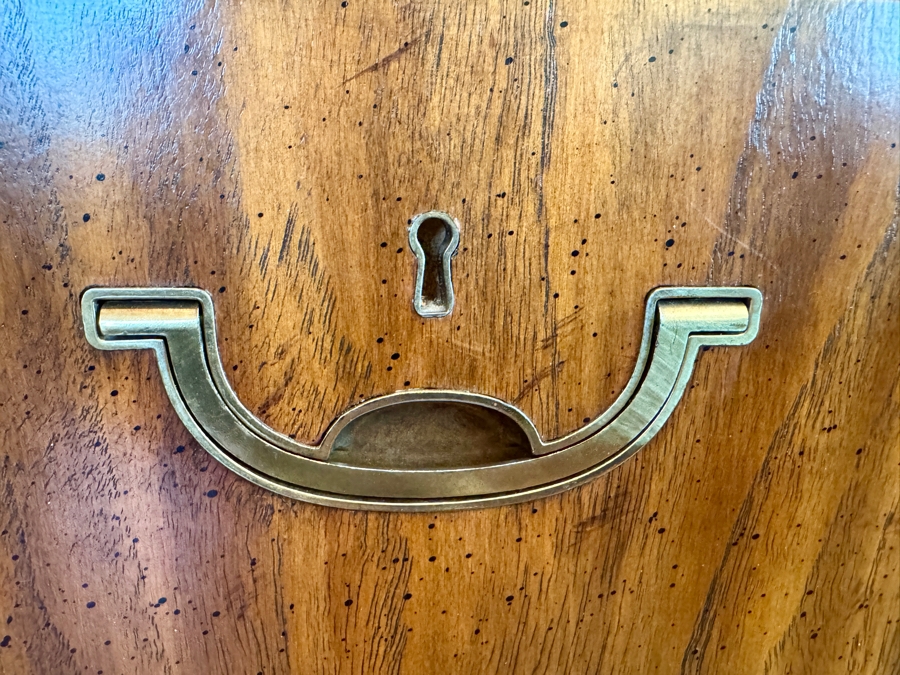 Vintage Drexel Heritage Accolade Campaign Buffet Sideboard 66.5W x 19D x 31H [Photo 7]