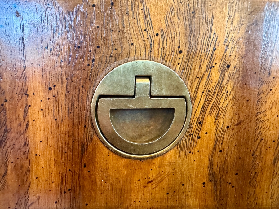 Vintage Drexel Heritage Accolade Campaign Buffet Sideboard 66.5W x 19D x 31H [Photo 6]