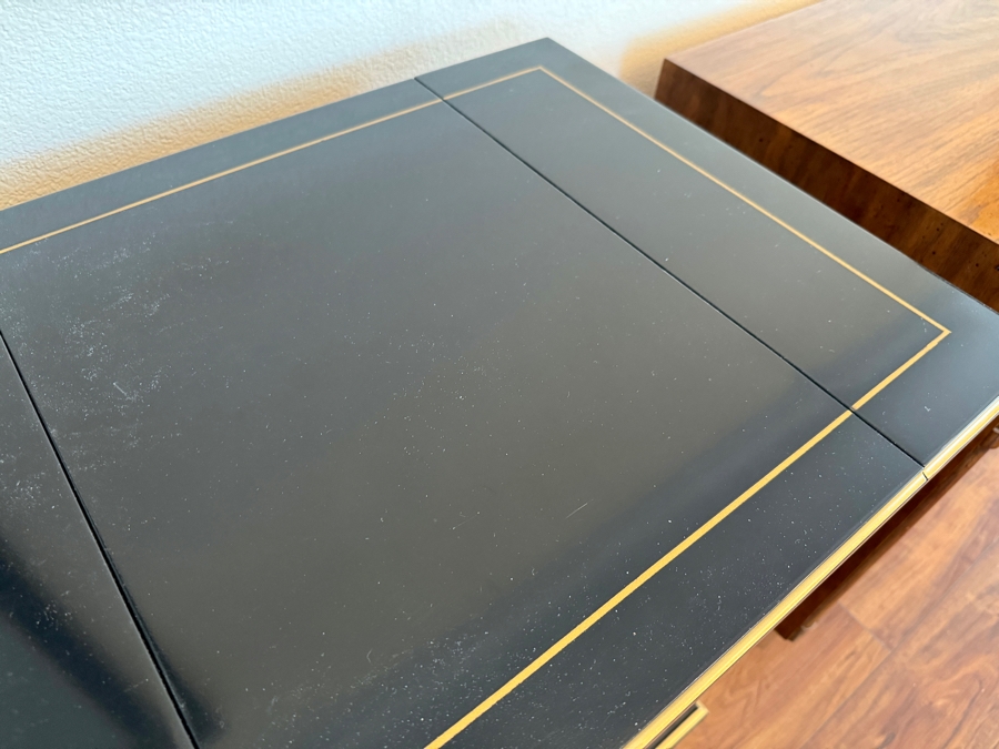 Vintage Drexel Heritage Et Cetera Collection Black Laquer Chinoiserie Buffet Server 39W x 19D x 33H [Photo 5]