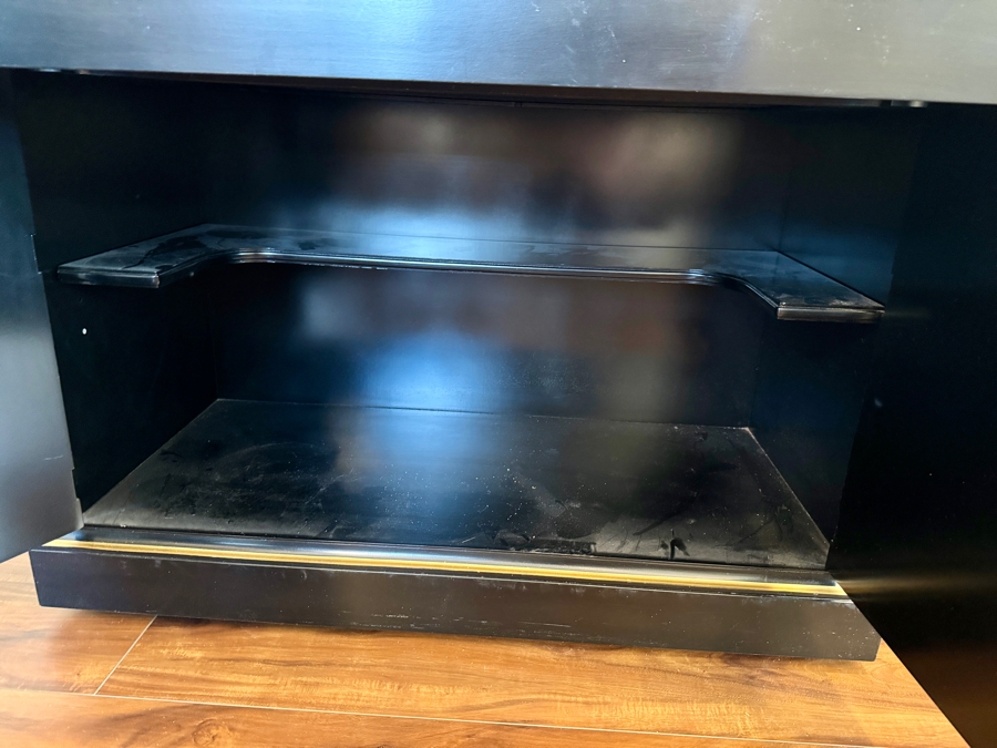 Vintage Drexel Heritage Et Cetera Collection Black Laquer Chinoiserie Buffet Server 39W x 19D x 33H [Photo 8]