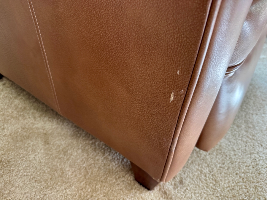 Brown Leather Recliner 31W x 36D x 36H [Photo 8]