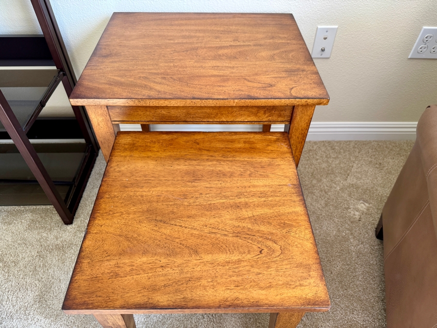 Ethan Allen Tango Nesting Tables 22W x 18D x 22.25H and 16W x 16D x 18H [Photo 6]