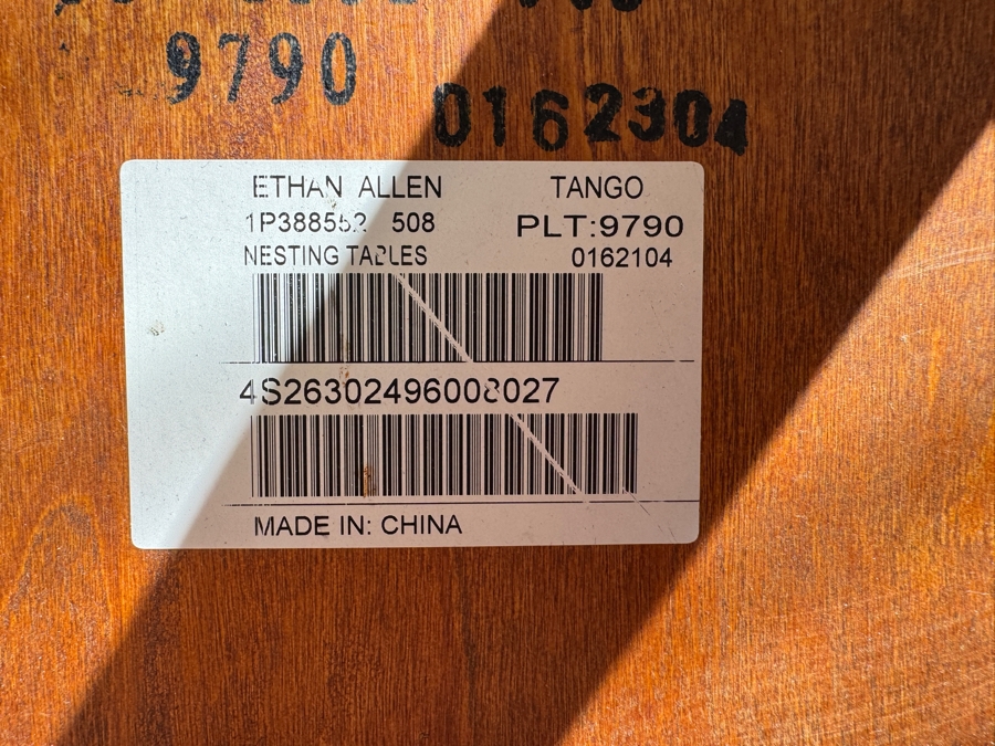 Ethan Allen Tango Nesting Tables 22W x 18D x 22.25H and 16W x 16D x 18H [Photo 5]
