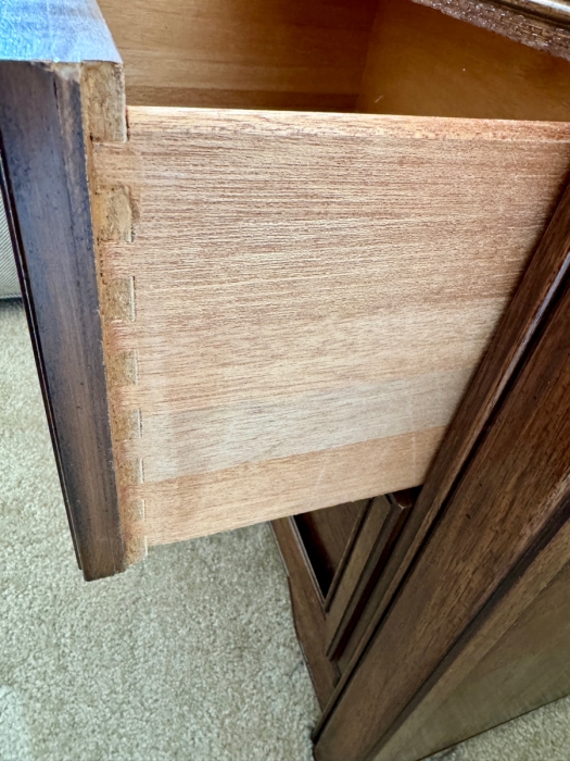 Vintage Thomasville Huntley Campaign Style Nightstand 26W x 16D x 24H [Photo 4]