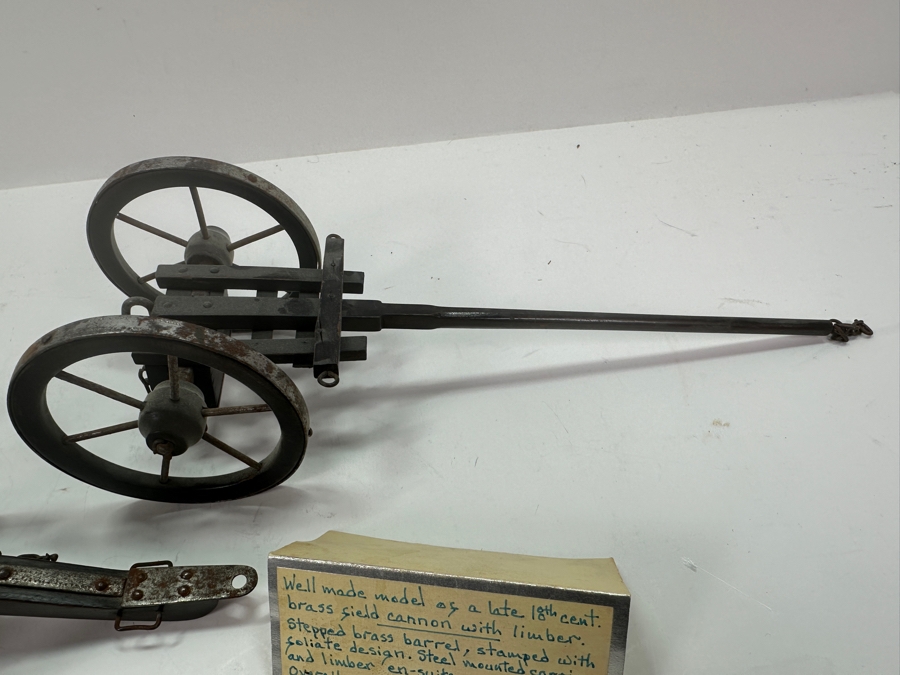 Antique English Model Cannon With Limber 7'L Retails $685 [Photo 6]