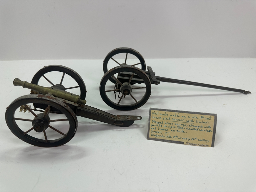 Antique English Model Cannon With Limber 7'L Retails $685 [Photo 2]