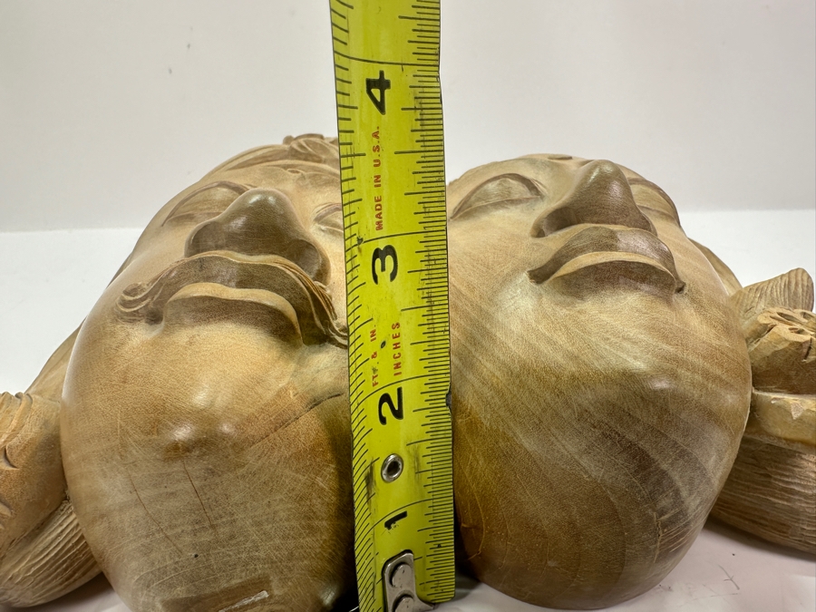 Hand Carved Hardwood Balinese Man and Woman Dancer 9W X 11H X 3D [Photo 9]