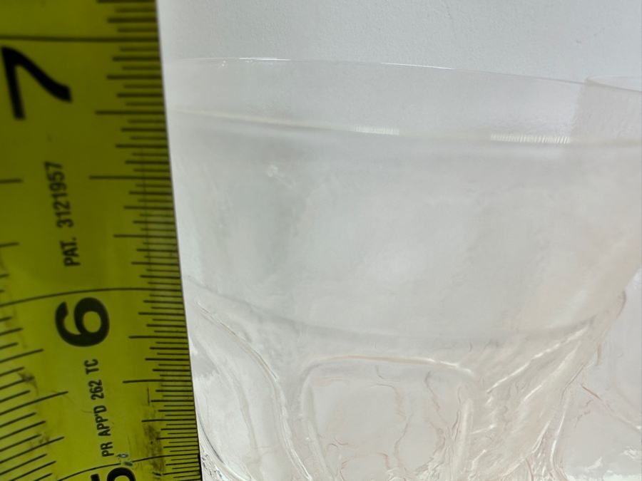 (17) Vintage Signed Fostoria Karnak Pink Glasses 3.75'H, 5'H & 6.75'H [Photo 9]