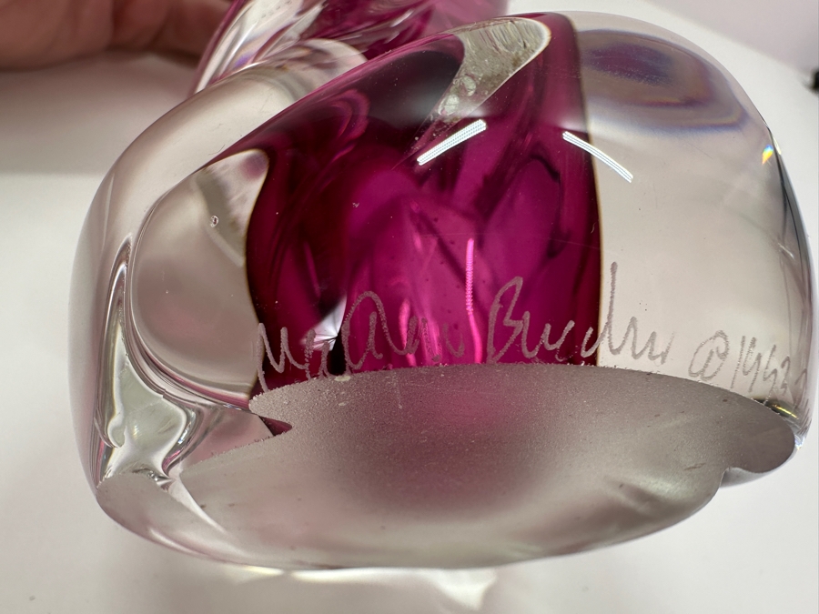 Matthew Buechner Thames Studio Art Glass Vase 12H [Photo 7]