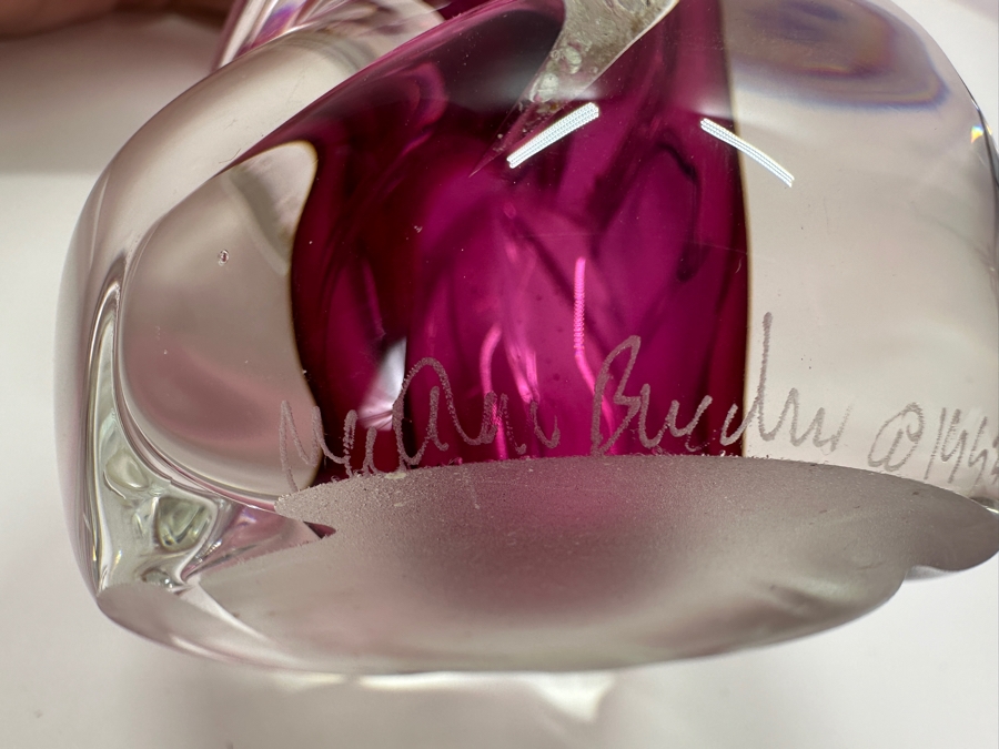 Matthew Buechner Thames Studio Art Glass Vase 12H [Photo 6]