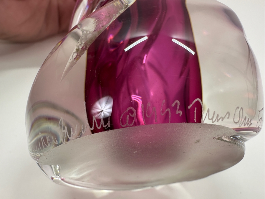 Matthew Buechner Thames Studio Art Glass Vase 12H [Photo 8]