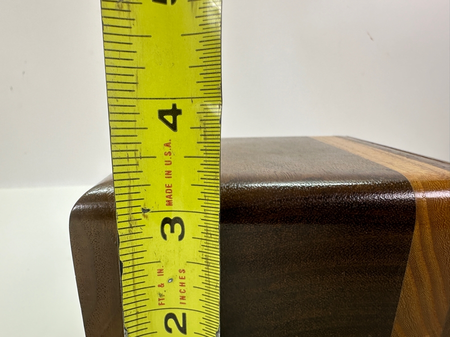 Handmade Wooden Box Featuring Various Shedua, Oak & Walnut Woods 5W X 4D X 3H [Photo 11]
