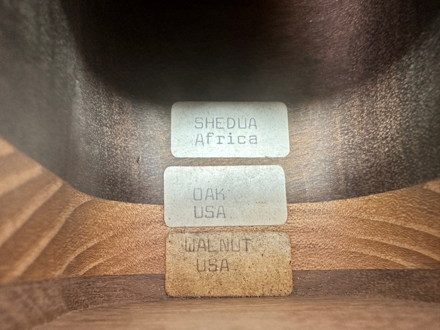 Handmade Wooden Box Featuring Various Shedua, Oak & Walnut Woods 5W X 4D X 3H [Photo 5]