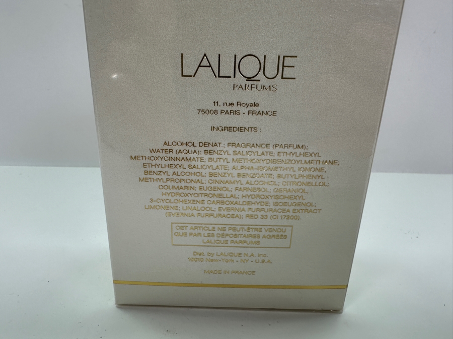 New Lalique Eau De Toilette Perfume Spray 3.3 Fl. Oz. [Photo 4]