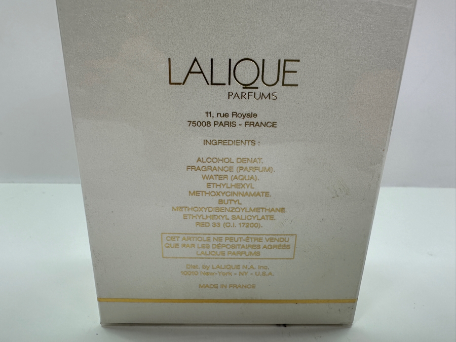 New Lalique Eau De Toilette Perfume Spray 3.3 Fl. Oz.	 [Photo 4]