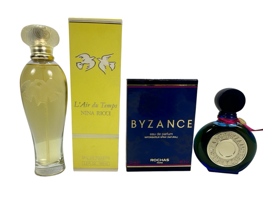 New Nina Ricci L'Air Du Temps Eau De Toilette Spray & New Byzance Rochas Eau De Parfum [Photo 1]