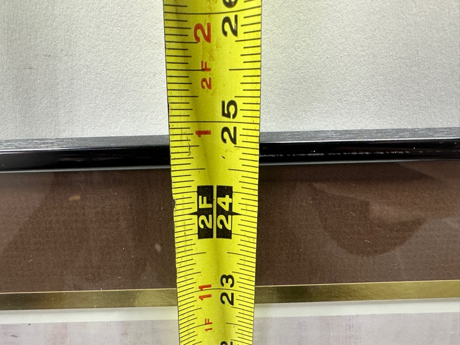 Egyptian Cubit Ser No. 6 Ruler 19 1/8' Presented To Jerry Hayes Along With A Framed 'The Story Of The Egyptian Cubit' Poster Presented To Jerry Hayes (Father Of NAVY Metrology) By The Naval Surface Warfare Center Corona Division 32 X 25 [Photo 10]