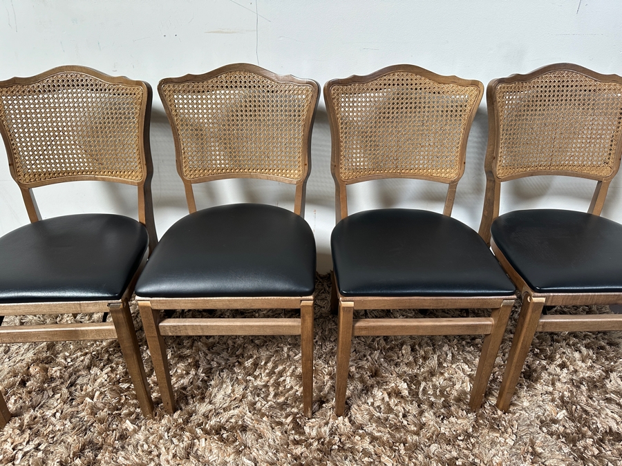 (4) Stakmore Co. Folding Cane Back Chairs [Photo 3]