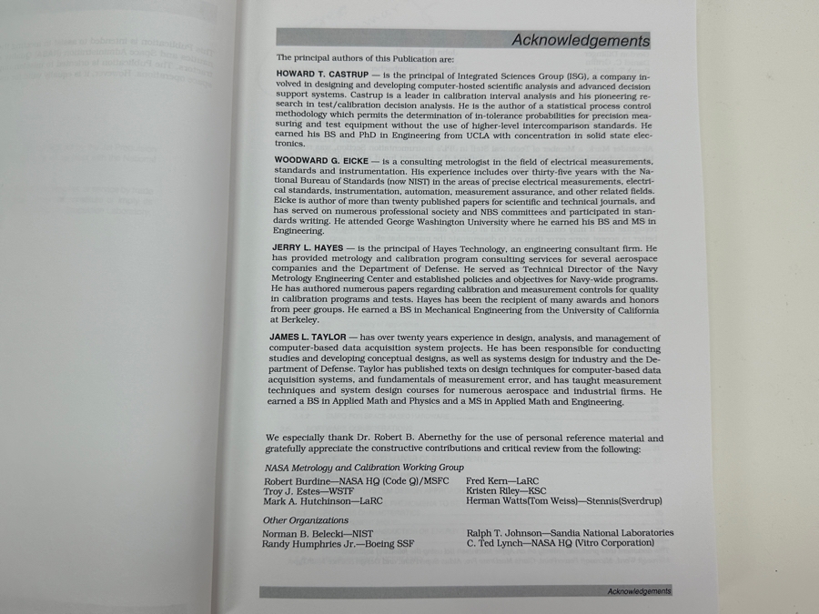 NASA Reference Publication 1342 June 1994 Metrology - Calibration And Measurement Processes Guidelines (Jerry Hayes) And NASA Coffee Cup [Photo 6]